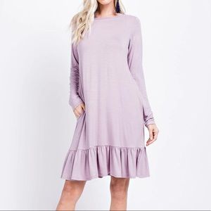 NEW! Ruffle Hem Dress (It has pockets!!)